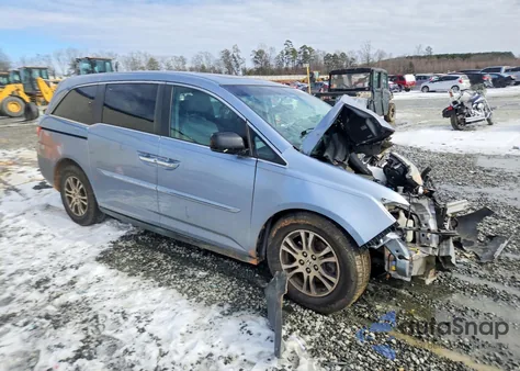 2012 Honda Odyssey Exl z USA, uszkodzony, nr VIN 5FNRL5H60CB060015